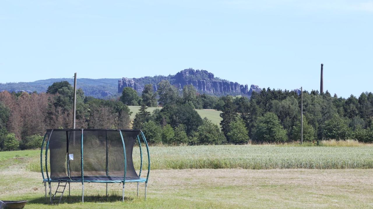 Auszeit Mit Weitblick In Der Saechsischen Schweiz - Kleiner Bauernhof Mit Tieren Und Wallbox Rathmannsdorf ภายนอก รูปภาพ