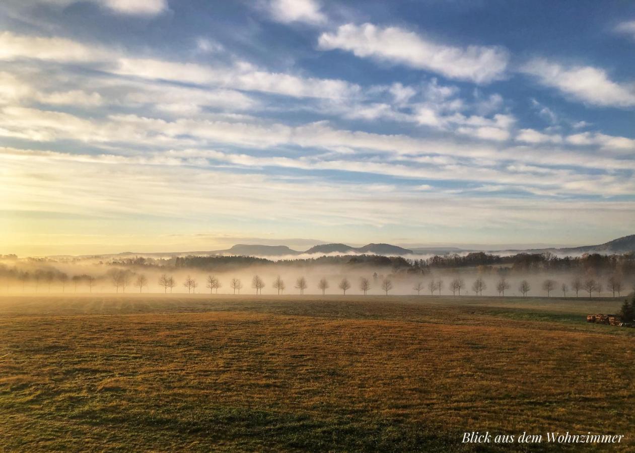 Auszeit Mit Weitblick In Der Saechsischen Schweiz - Kleiner Bauernhof Mit Tieren Und Wallbox Rathmannsdorf ภายนอก รูปภาพ